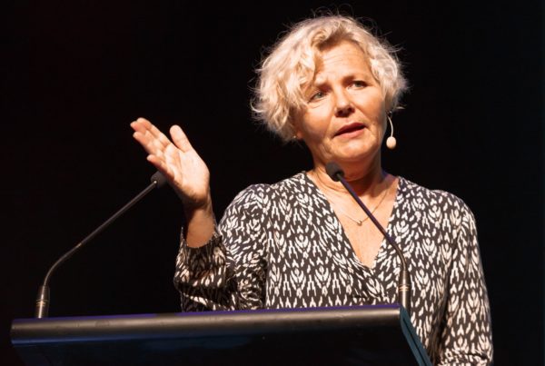 Anna Serner speaking at Big Screen Symposium 2018