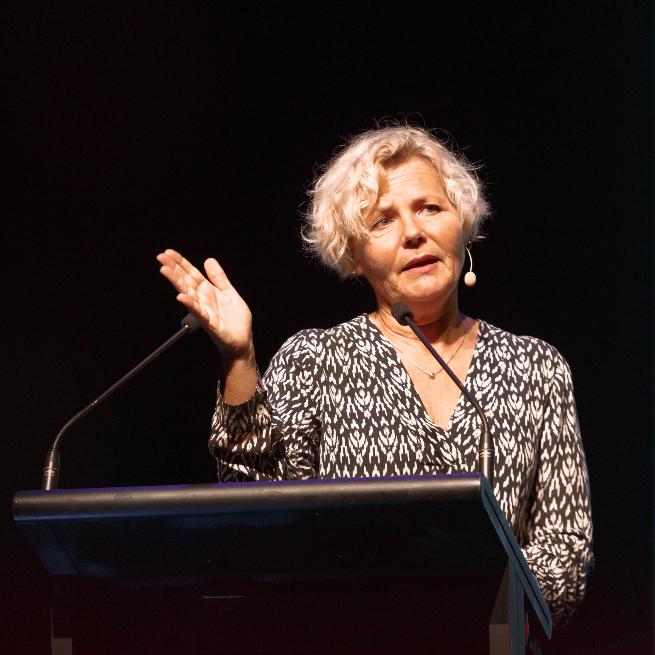 Anna Serner speaking at Big Screen Symposium 2018